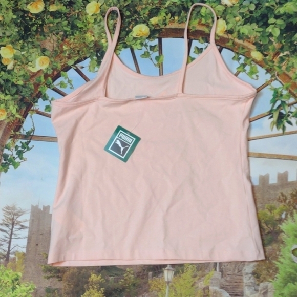 PUMA Cloud Rose Classic Logo Tank Size XL - Picture 6 of 7
